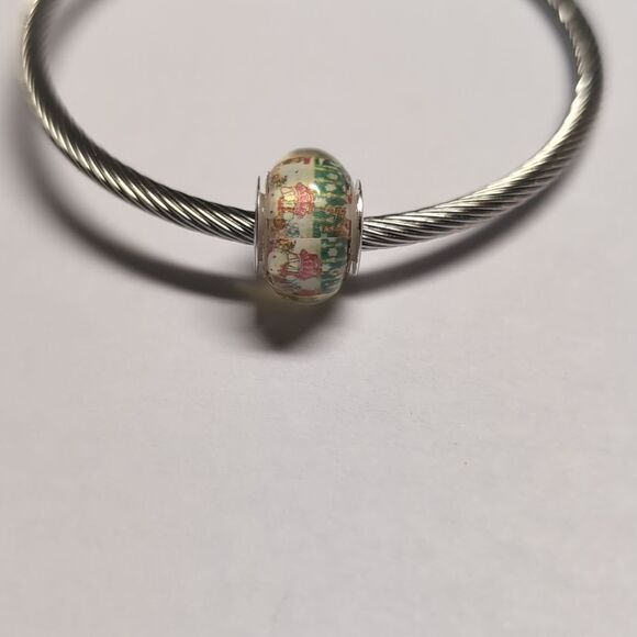 Silver Hello Kitty Christmas Charm for Pandora Style Bracelet - Picture 3 of 5